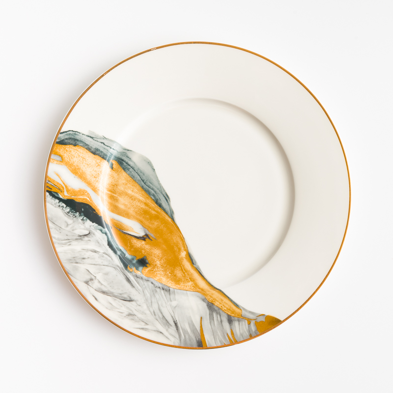 Ice Crack 23cm Ceramic Plate_2