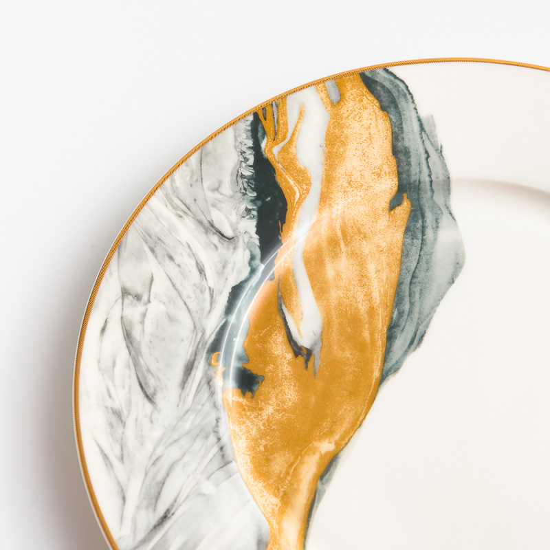 Ice Crack 23cm Ceramic Plate_3