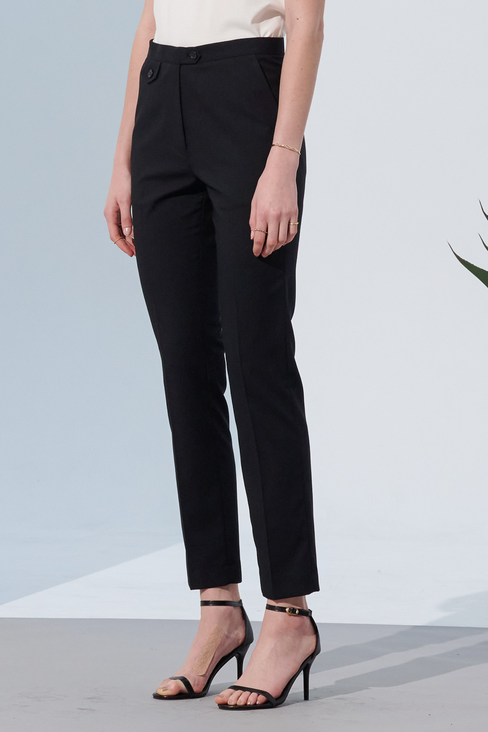 SST&C Black Design Women'S Suit Trousers | 7262304002  (Outlet)_1