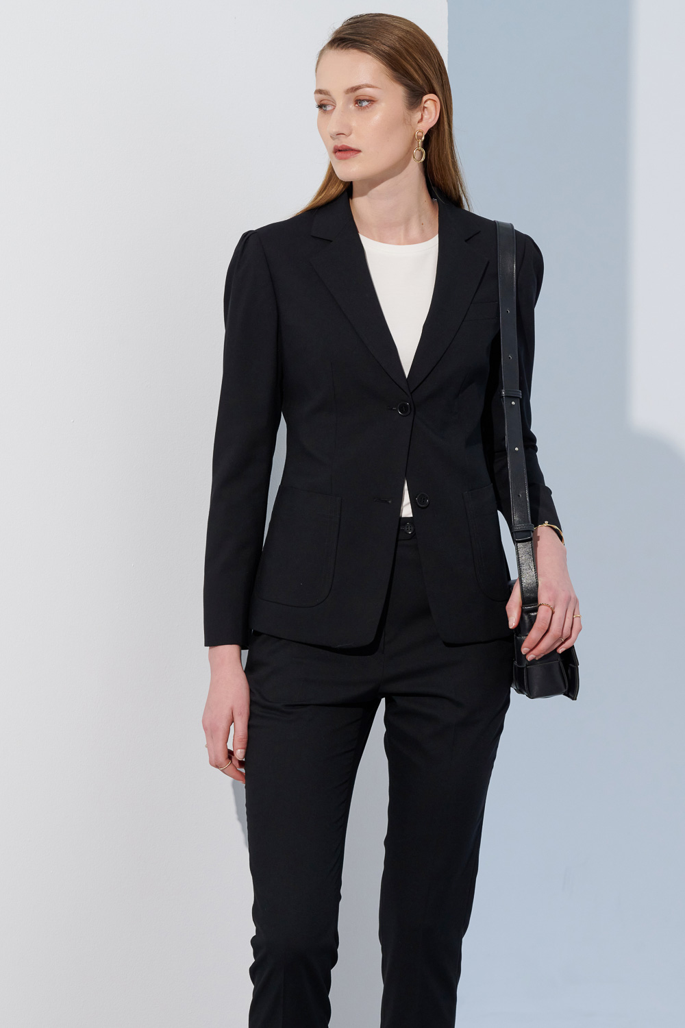 SST&C Black Design Women'S Suit Trousers | 7262304002  (Outlet)_4