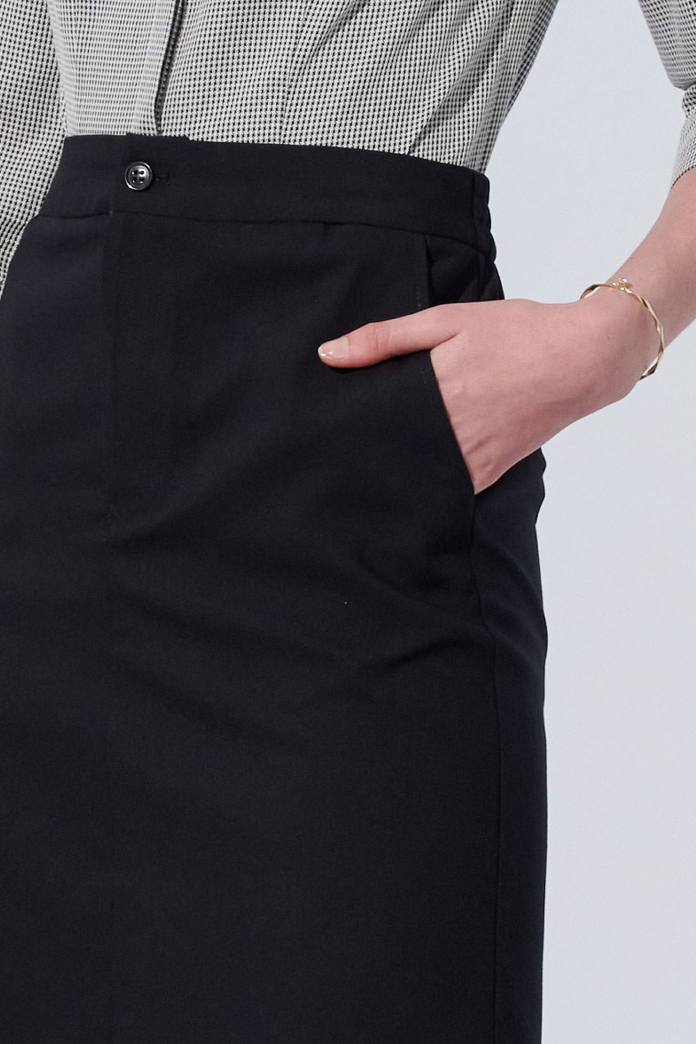 SST&C Black Open-Front Women'S Suit and Narrow Skirt | 7462304001  (Outlet)_6