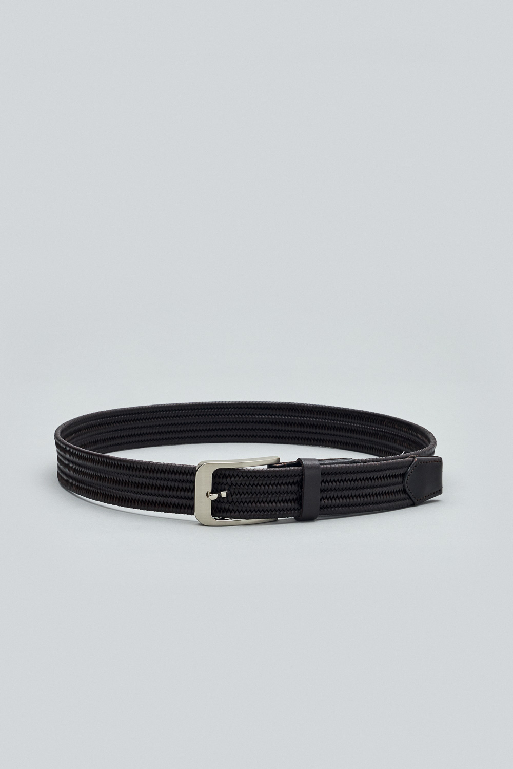 SST&C Dark Brown Braided Casual Belt | 1712304008  (Outlet)_0