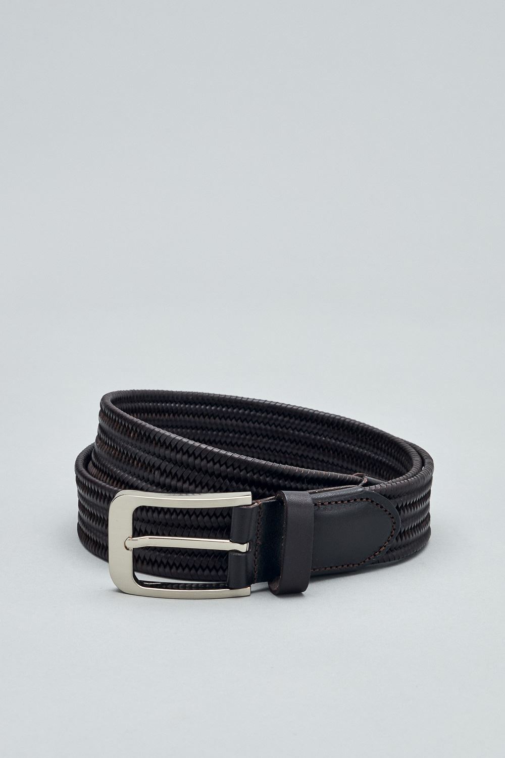 SST&C Dark Brown Braided Casual Belt | 1712304008  (Outlet)_1