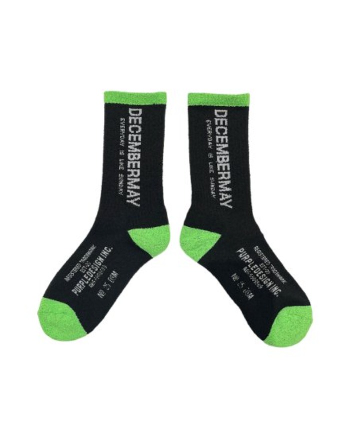 【DECEMBERMAY】Logo socks_MEN 1-999-4104