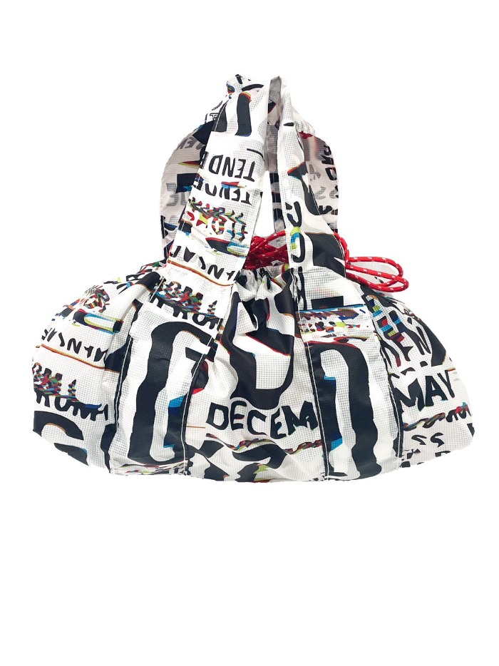 【DECEMBERMAY】Digitaldistortion Drawstring Bag_3-999-8516