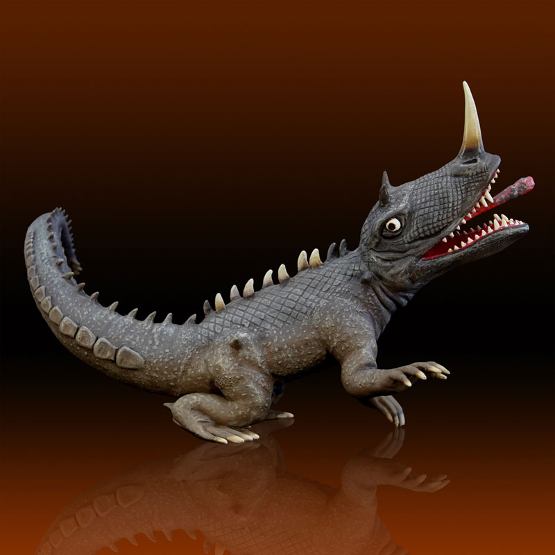 KAIYODO 海洋堂 1/250 大怪獸決鬥 卡美拉對巴魯剛 冷凍怪獸巴魯剛 復刻版 軟膠無上色組裝模型_0