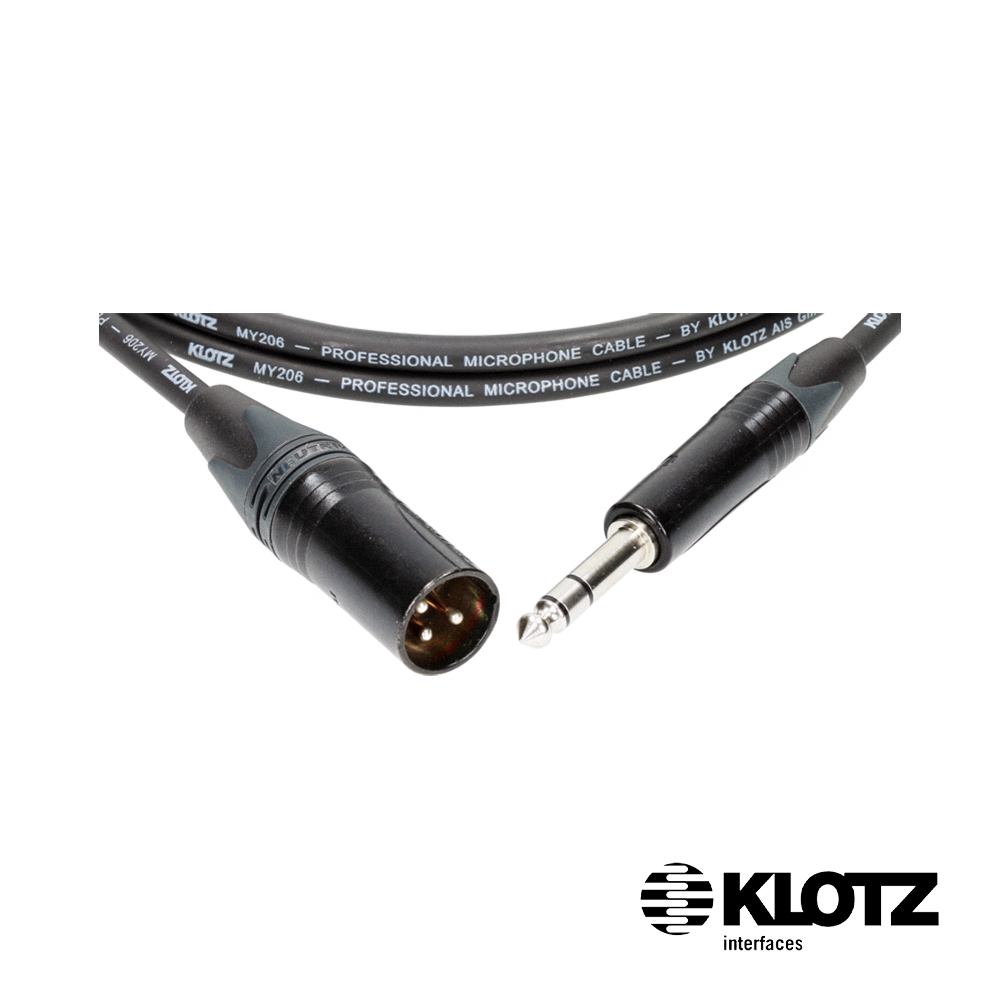 【KLOTZ】M1 專業麥克風線 黑 (XLR公 - 6.3mm公) Neutrik 1米/3米/5米/10米 公司貨_3