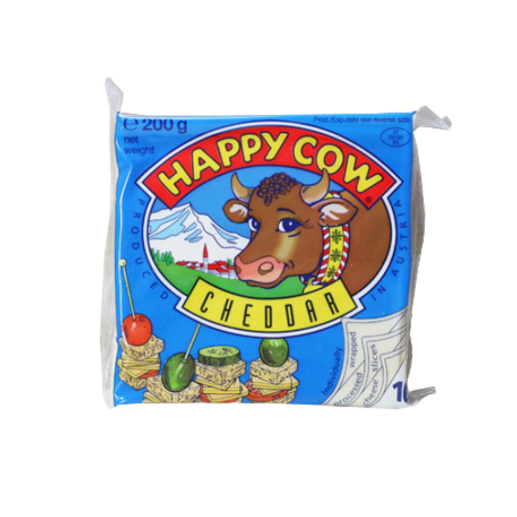 Happy Cow快樂牛切達切片乾酪200g/1入(鮮時配)_0