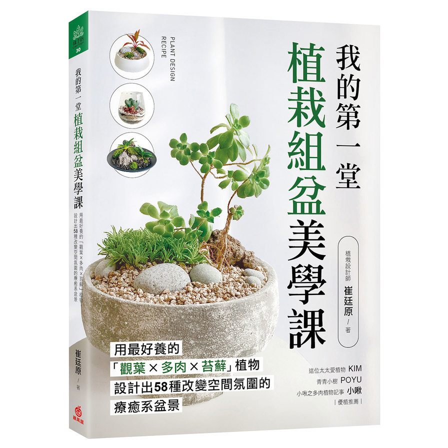 我的第一堂植栽組盆美學課：用最好養的「觀葉×多肉×苔蘚」植物，設計出58種改變空間氛圍的療癒系盆景 | 拾書所