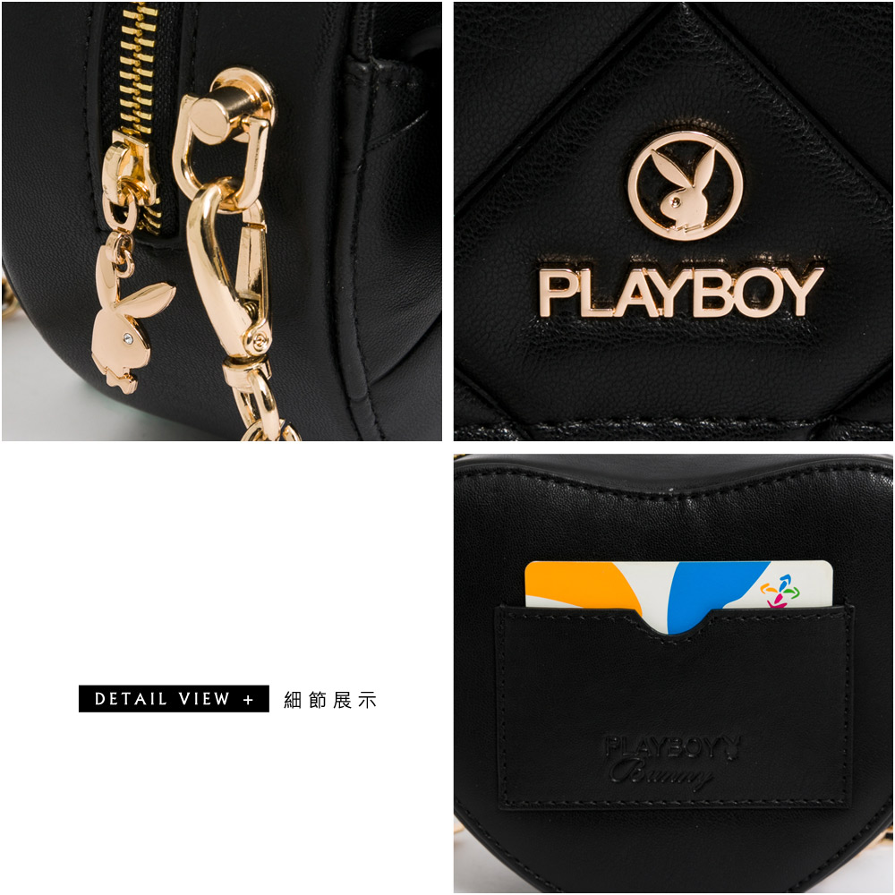 Playboy Black Strapped – Designer Clutch Bags | Olympia Le-Tan