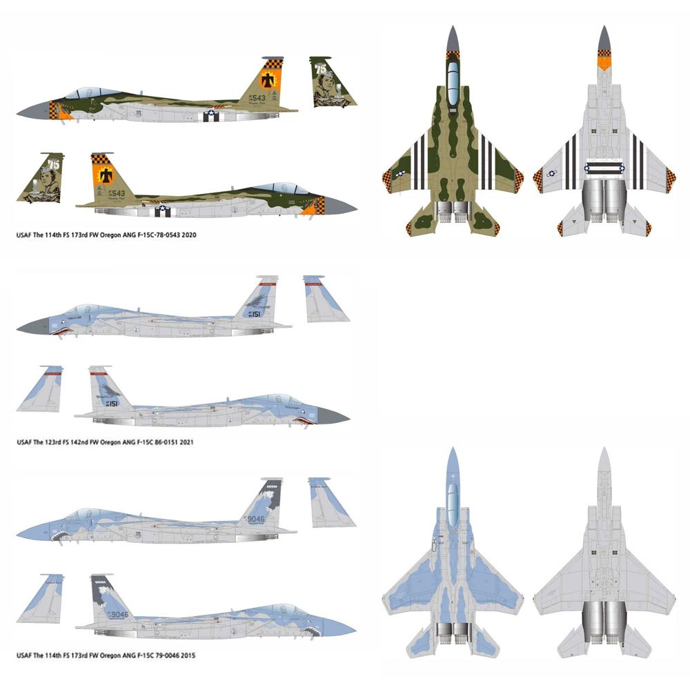 FA12582 1/72 美國空軍 F-15C ANG 75 週年榮譽勳章_1