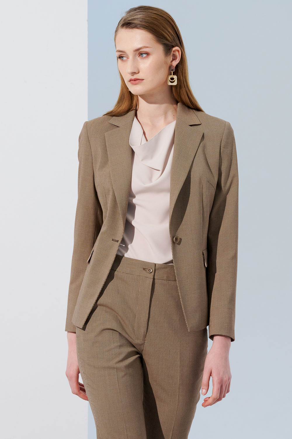 SST&C Khaki Slim Fit Trousers | 7262305005  (Outlet)_5
