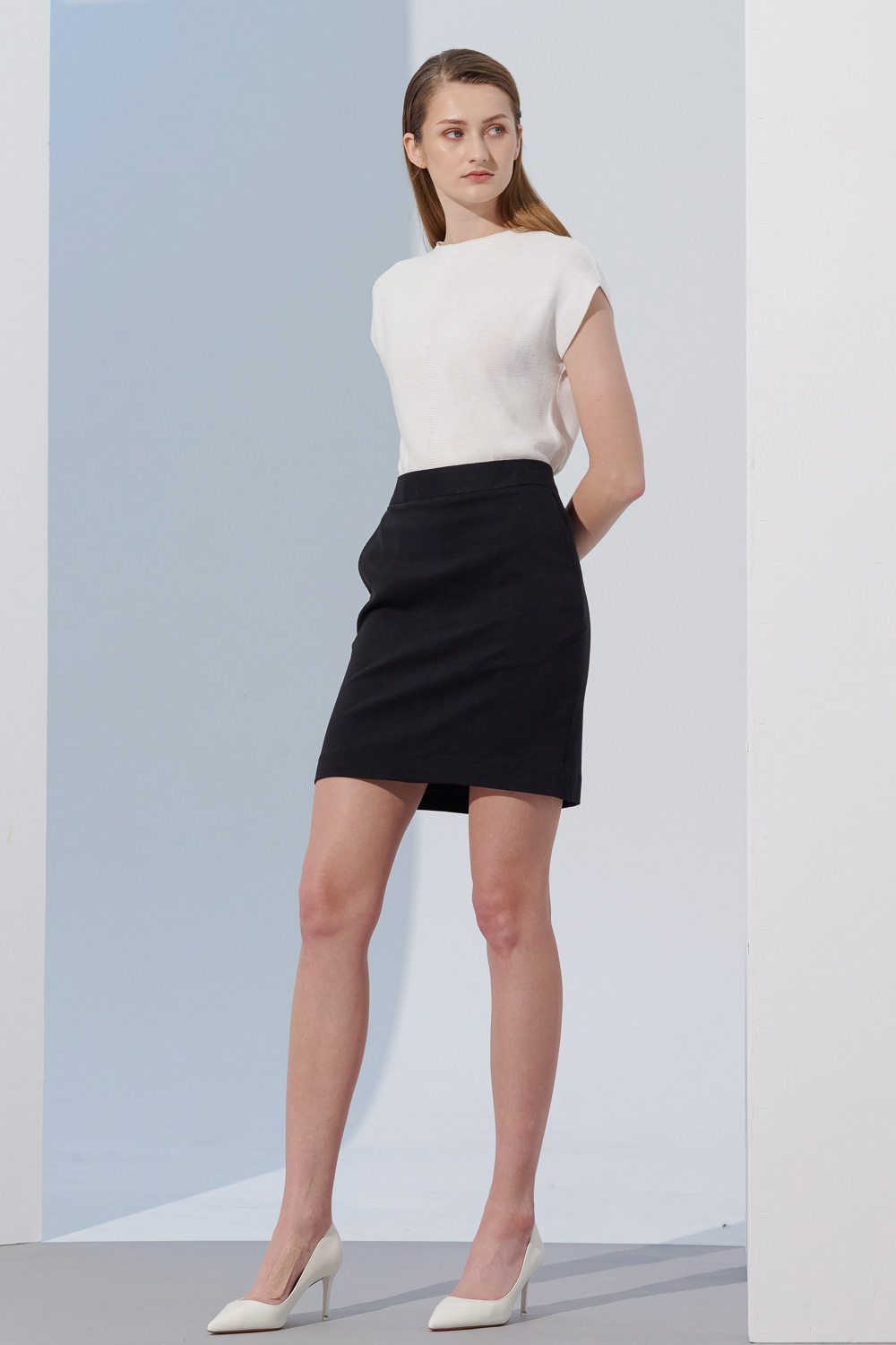 SST&C Black Pocket Skirt | 7462305003  (Outlet)_0