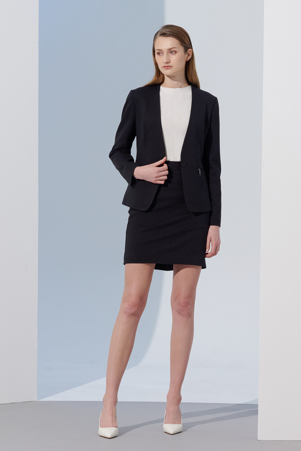 SST&C Black Pocket Skirt | 7462305003  (Outlet)_3