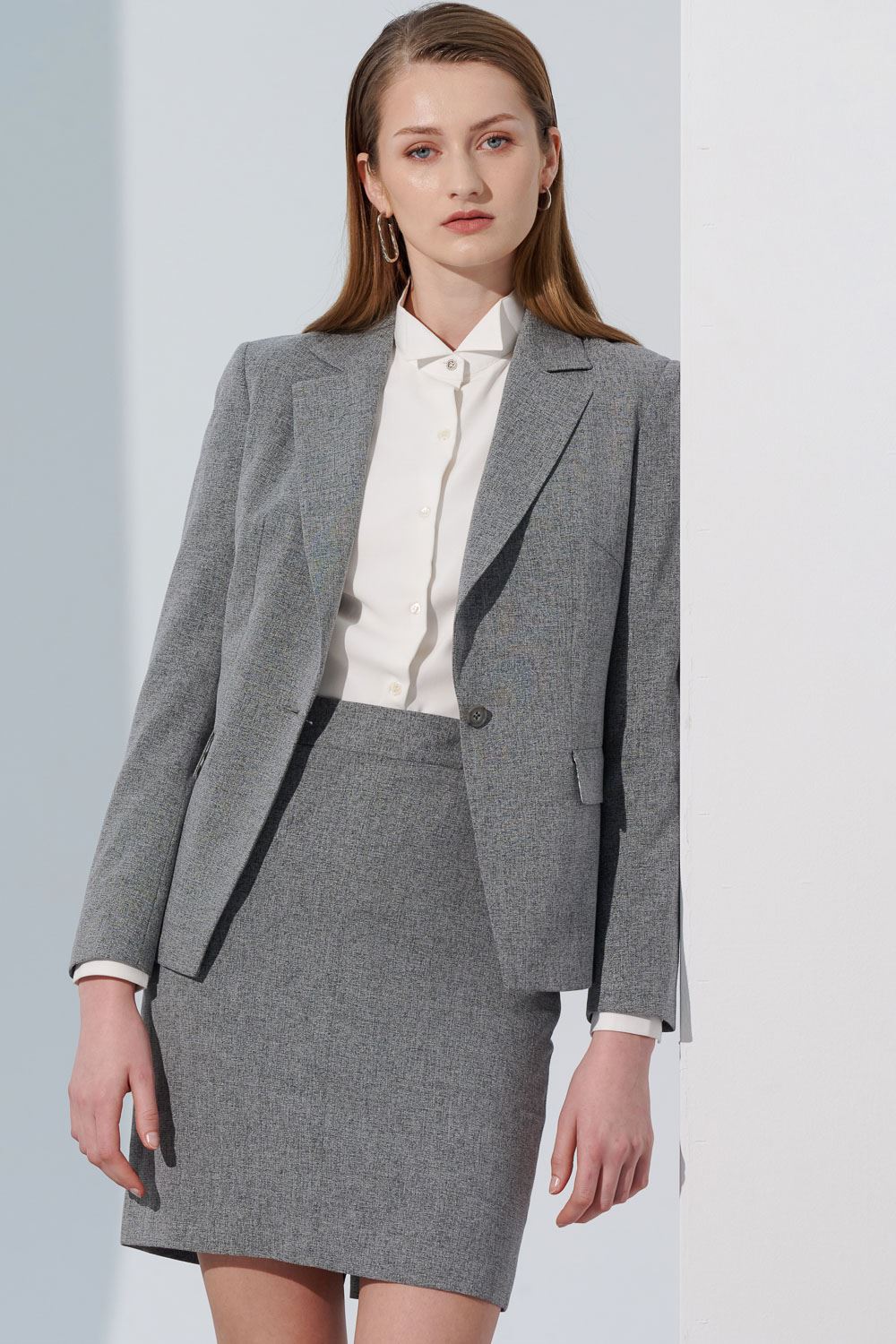 SST&C Gray Pocket Skirt | 7462305004  (Outlet)_5