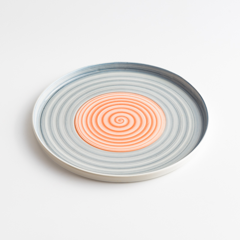 Ice Crack 23cm Ceramic Plate_0