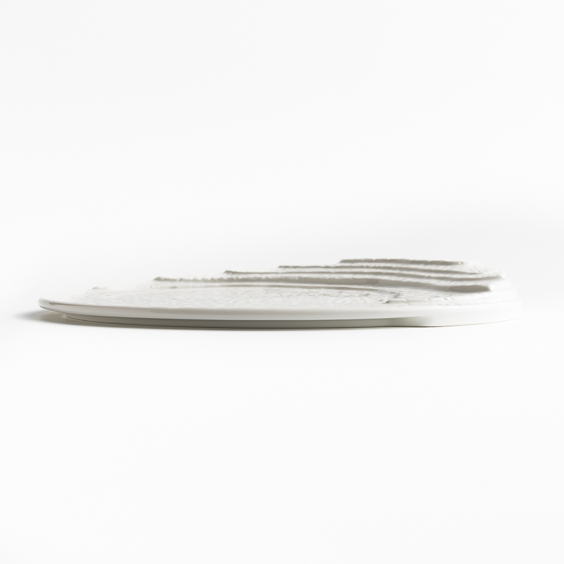 歐式 淨白純粹 25.5cm 陶瓷梯田創意平盤│單品_1
