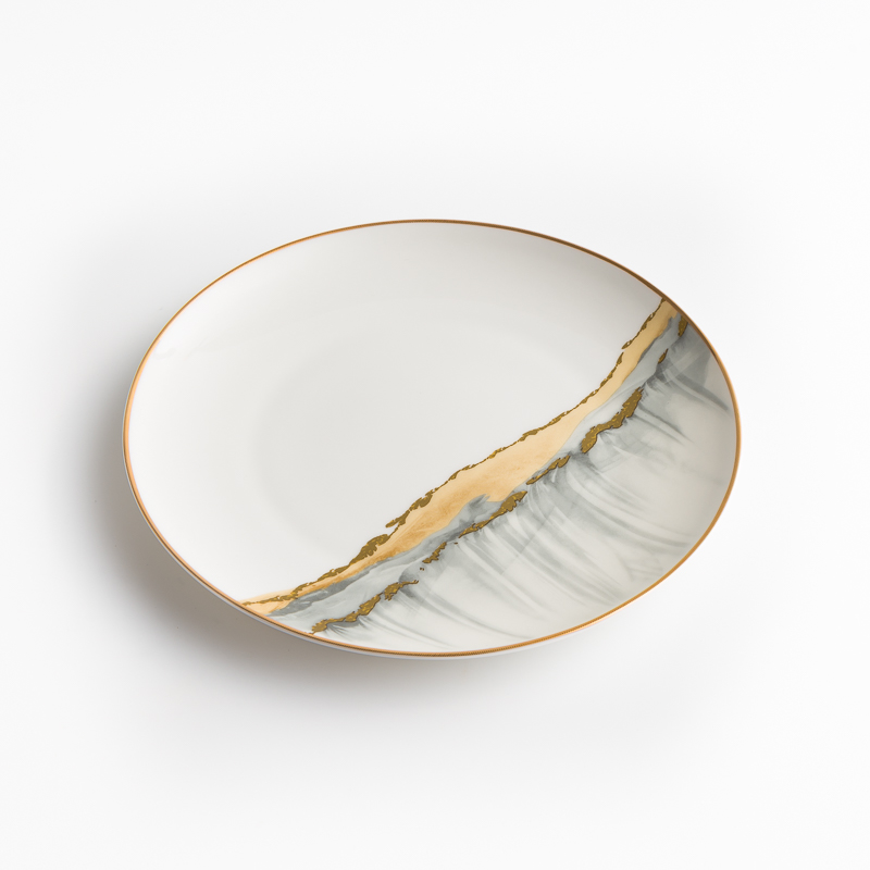 WAGA 餘暉金沙 20.5cm 骨瓷圓盤│單品_0
