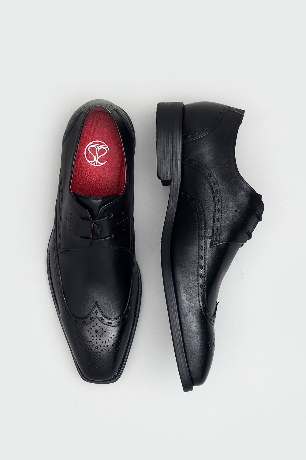 SST&C Black Derby Shoes | 1312305003  (Outlet)_1