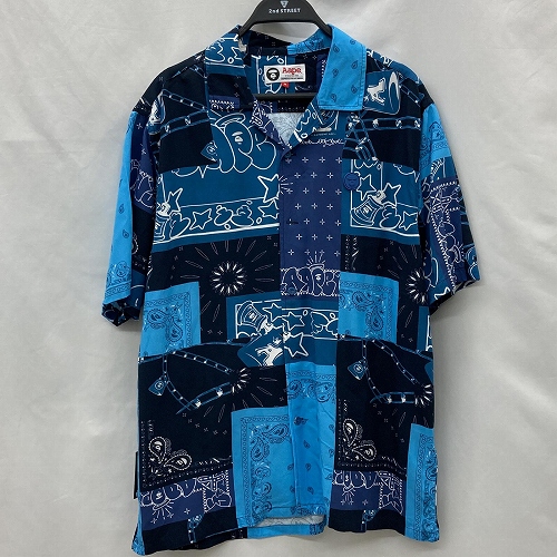 【台中一中店】AAPE BY A BATHING APE/短袖襯衫/M/AAPSRM8405XXI