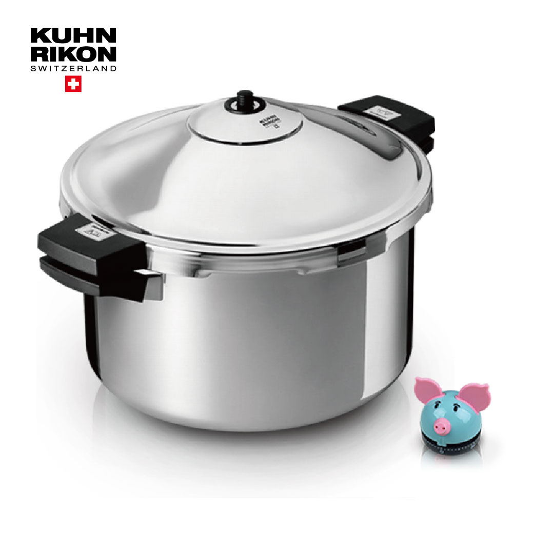 KUHN RIKON瑞士 壓力鍋12L+粉彩豬計時器_0