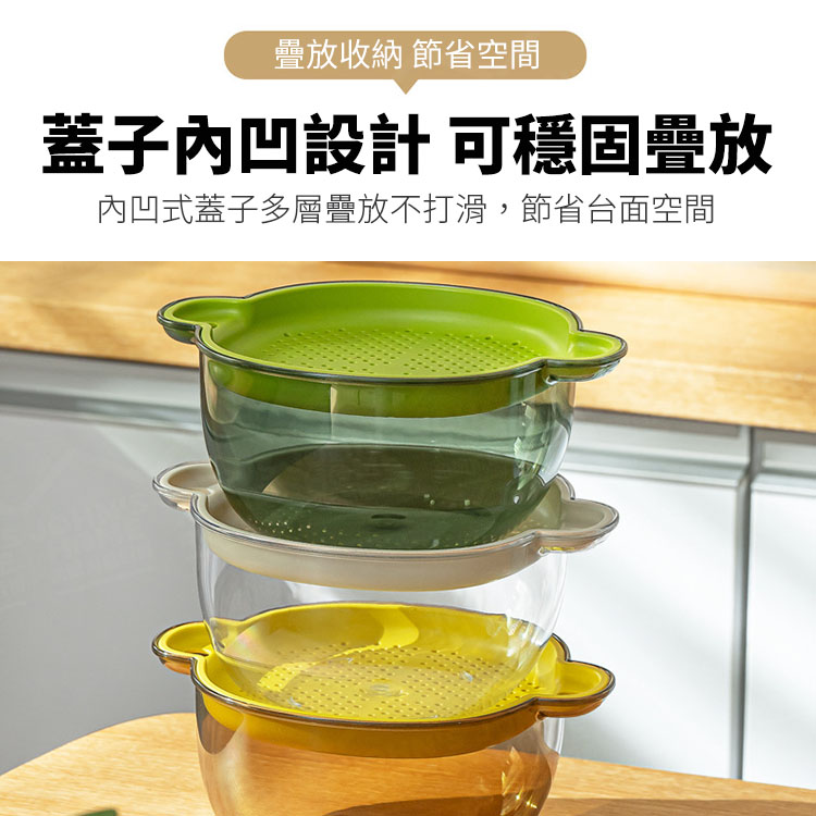 配色瀝水籃 納川 濾水籃 洗菜籃 淘米器 洗米盆 瀝水盆 蔬果盆 洗滌籃 洗菜盆 瀝乾籃【ZJ0110】《約翰家庭百貨_6
