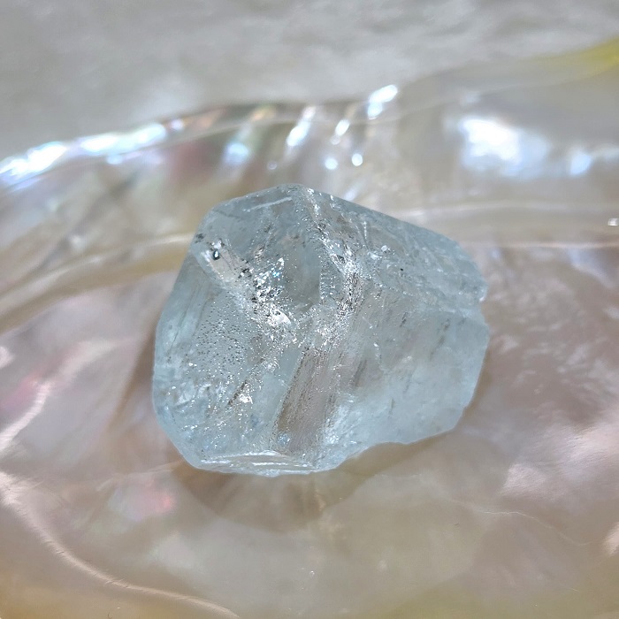 寶石級巴基斯坦海水藍寶原礦晶體230217-25號 ~好人緣、對應喉輪、增加溝通能力、也是旅行及以海維生職業的護身符~_5