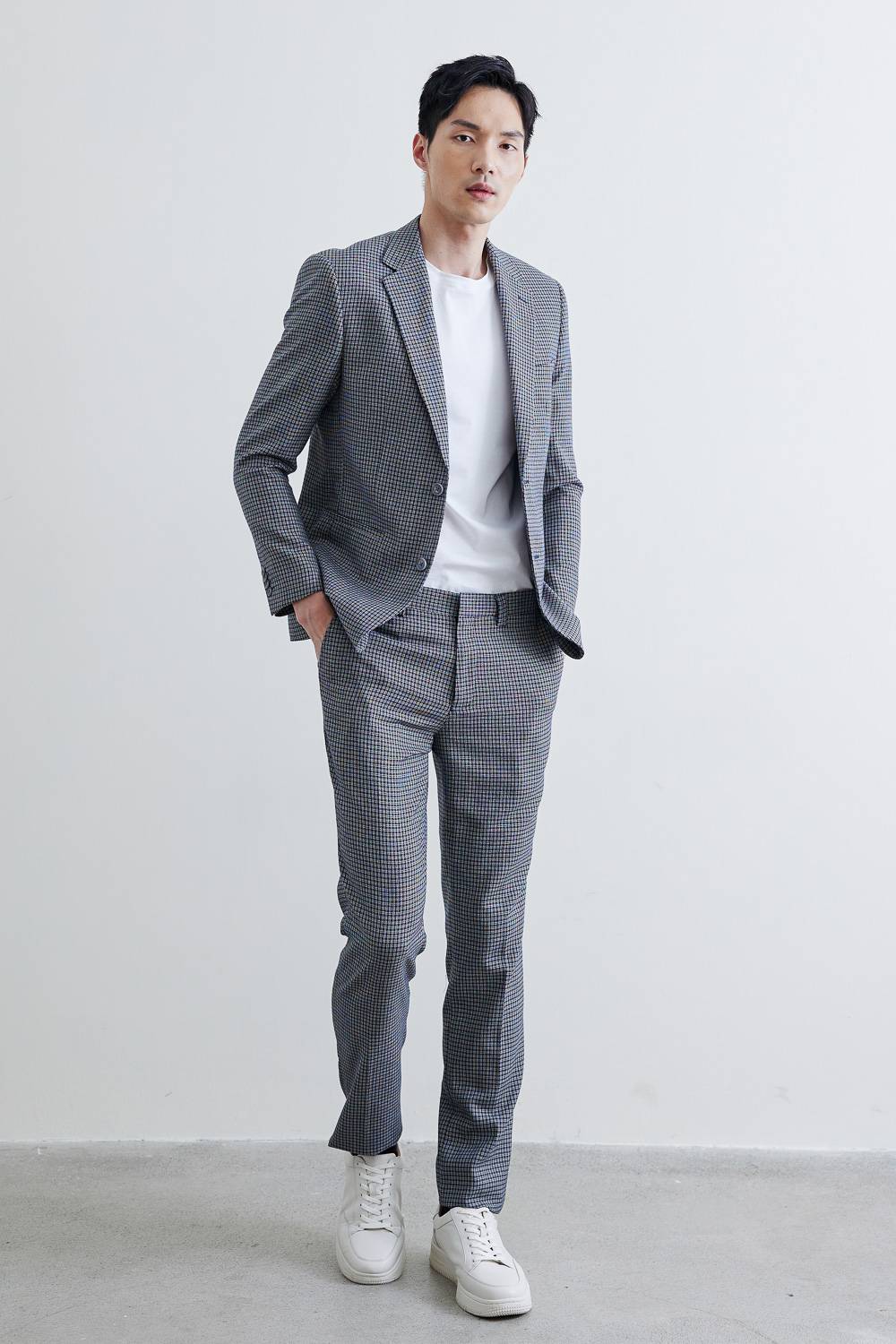 SST&C #網路獨賣款 復古格紋修身西裝褲 | 0251901003 (outlet)_4