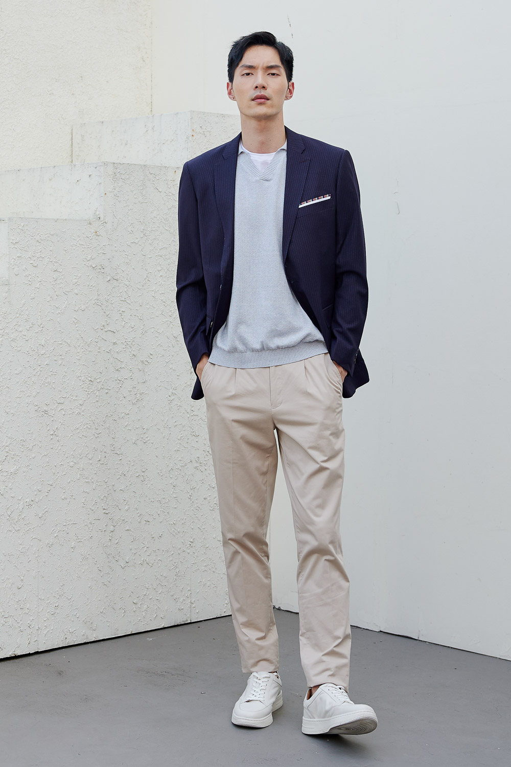 SST&C #Online Exclusive  Stretch Cotton Chino Slim Fit Suit Trousers | 0212004008  (Outlet)_0