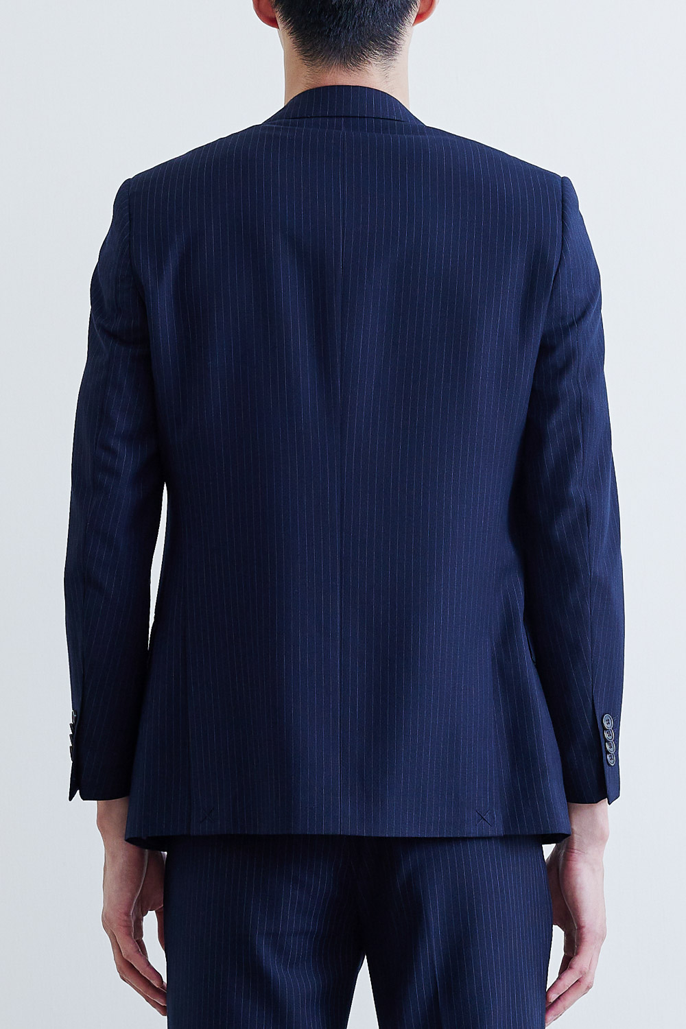 SST&C #Online Exclusive  Navy Striped Pattern Slim Fit Suit Jacket | 0112009003  (Outlet)_5