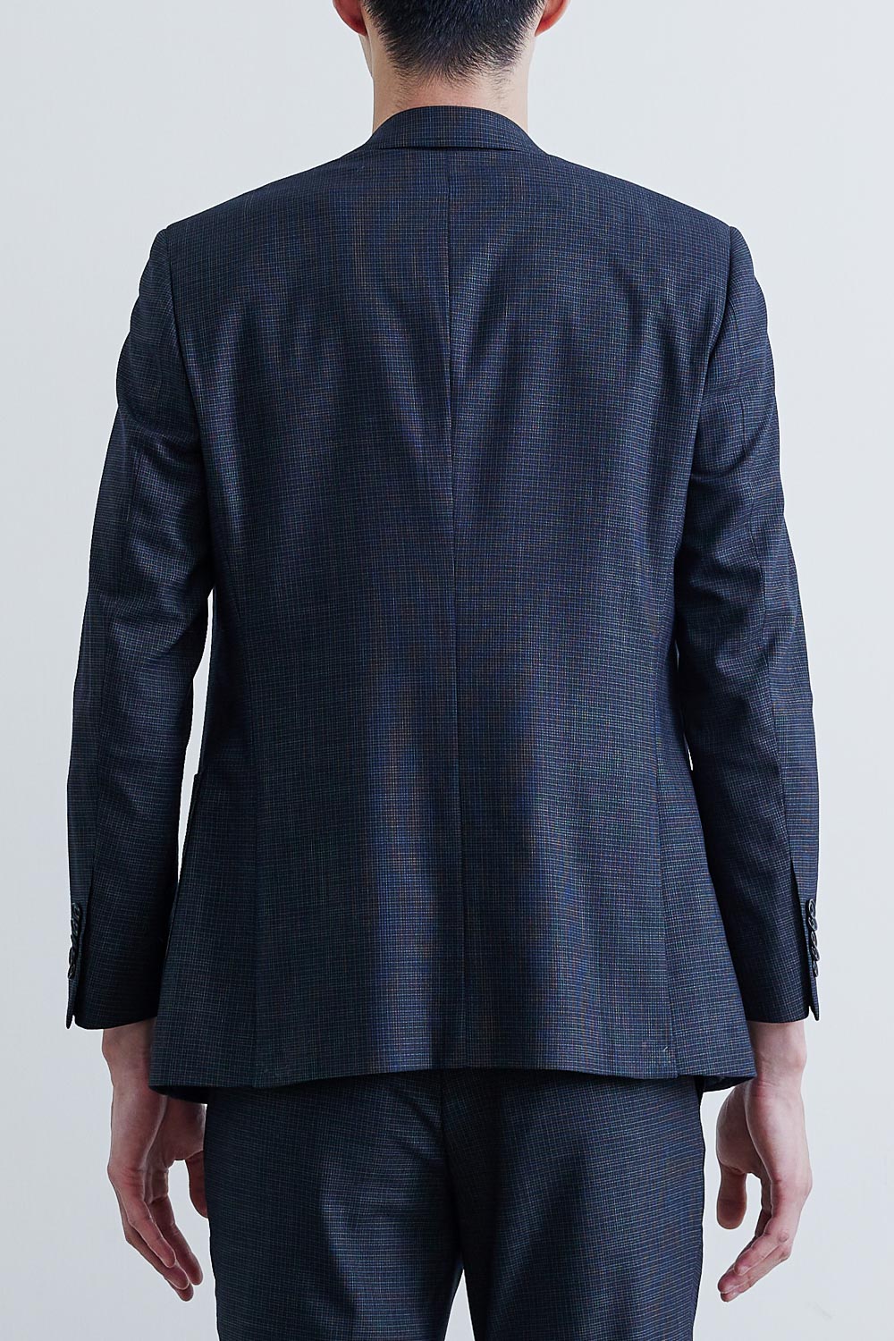 SST&C #Online Exclusive  Black Check Pattern Slim Fit Suit Jacket | 0112010010  (Outlet)_4