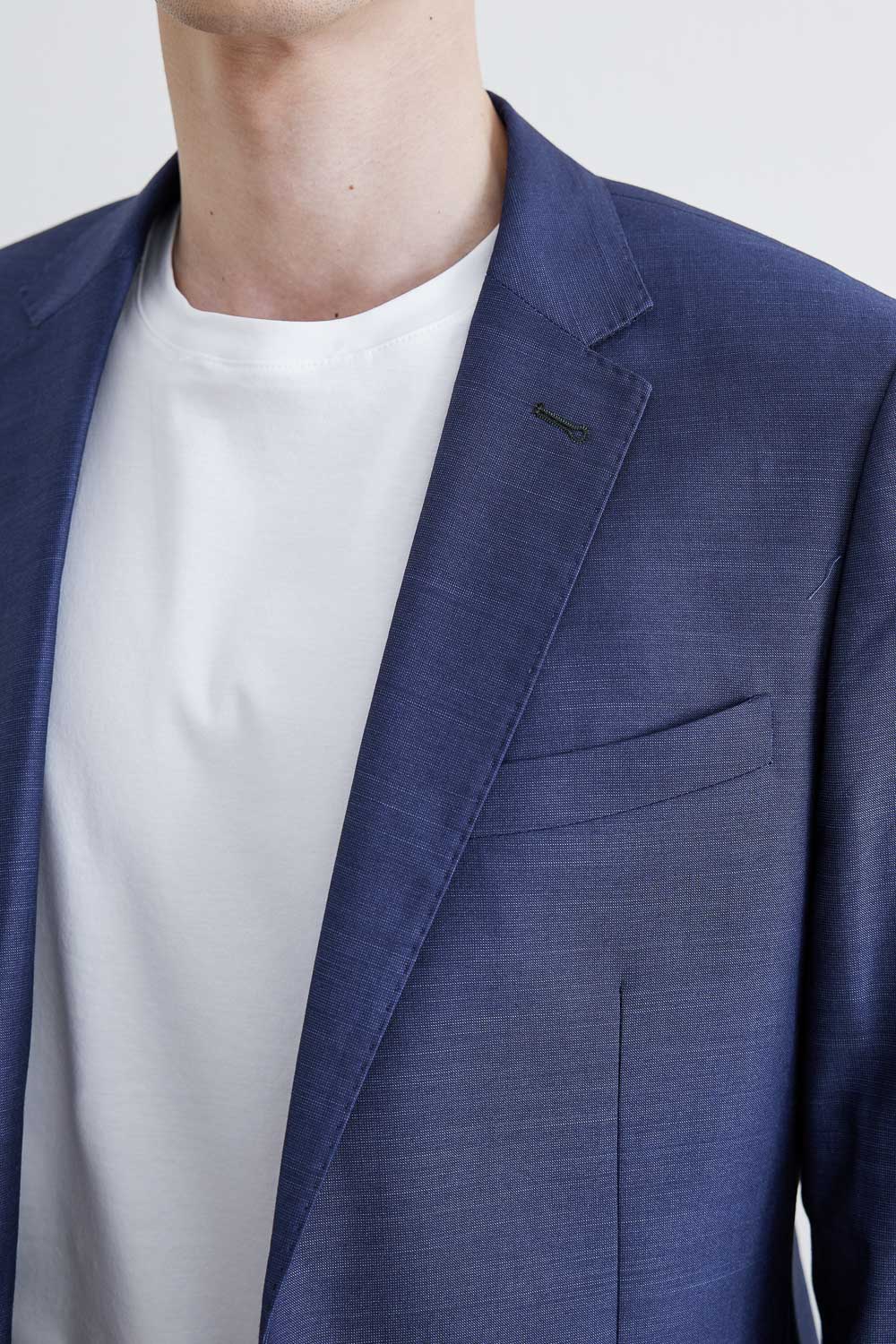 SST&C #Online Exclusive  Navy Slim Fit Suit Jacket | 0112011001  (Outlet)_5