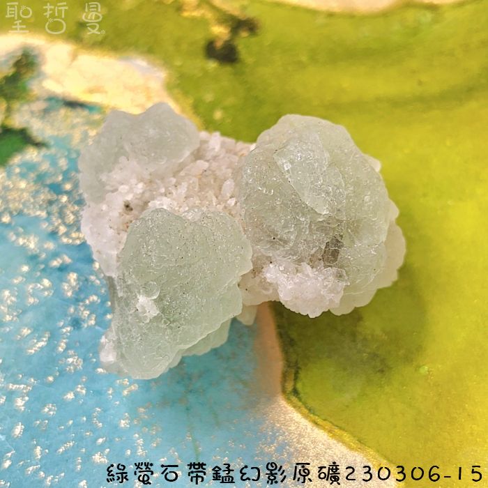 【土桑精選】綠螢石帶錳幻影原礦230306-15~美國亞利桑那州 階梯螢石 ~稀有礦區，已絕礦_0