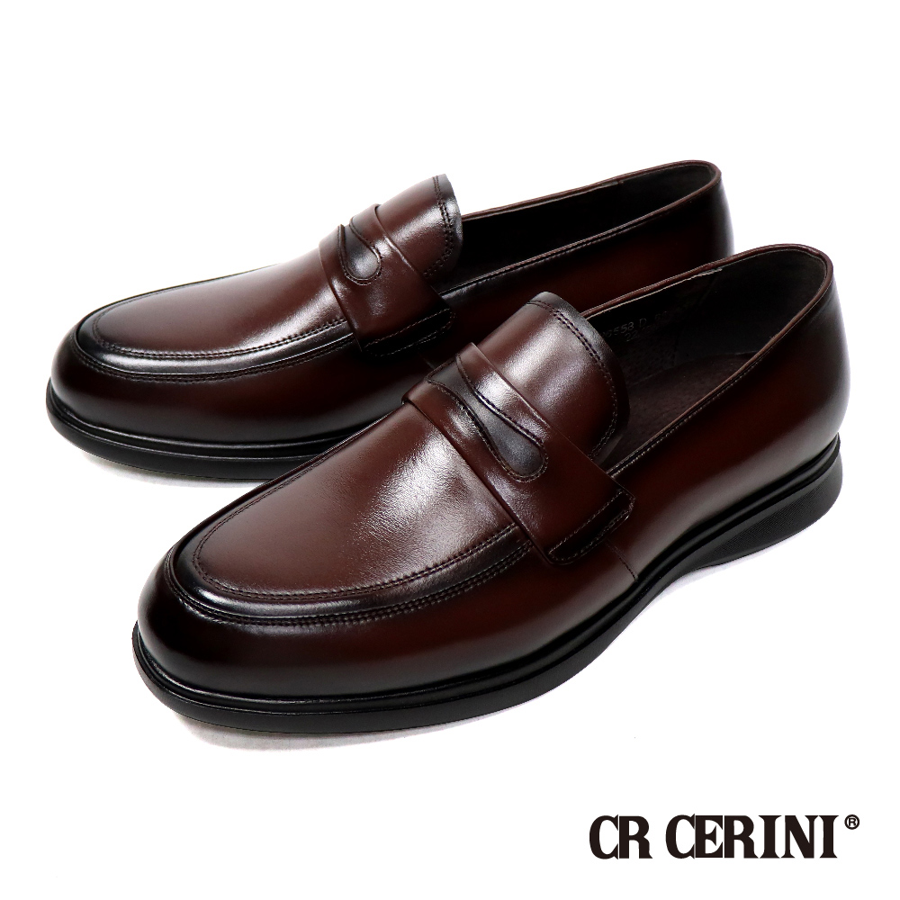 【CR CERINI】舒適耐走平底便士樂福鞋 深棕色(CR26558-DBR)