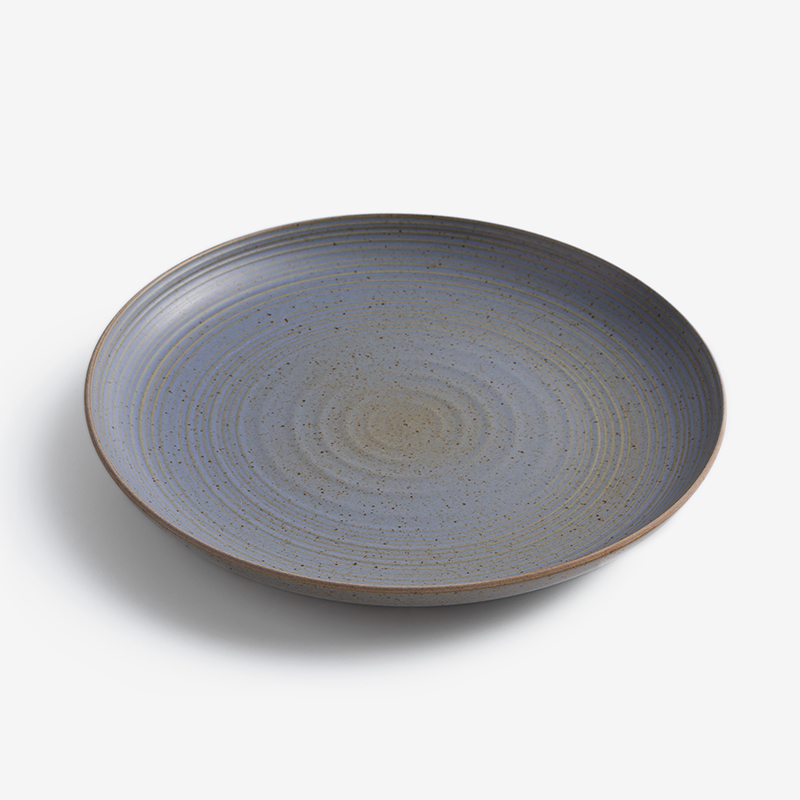 WAGA 旋紋漣漪 27cm 陶瓷大盤｜藍｜單品_0