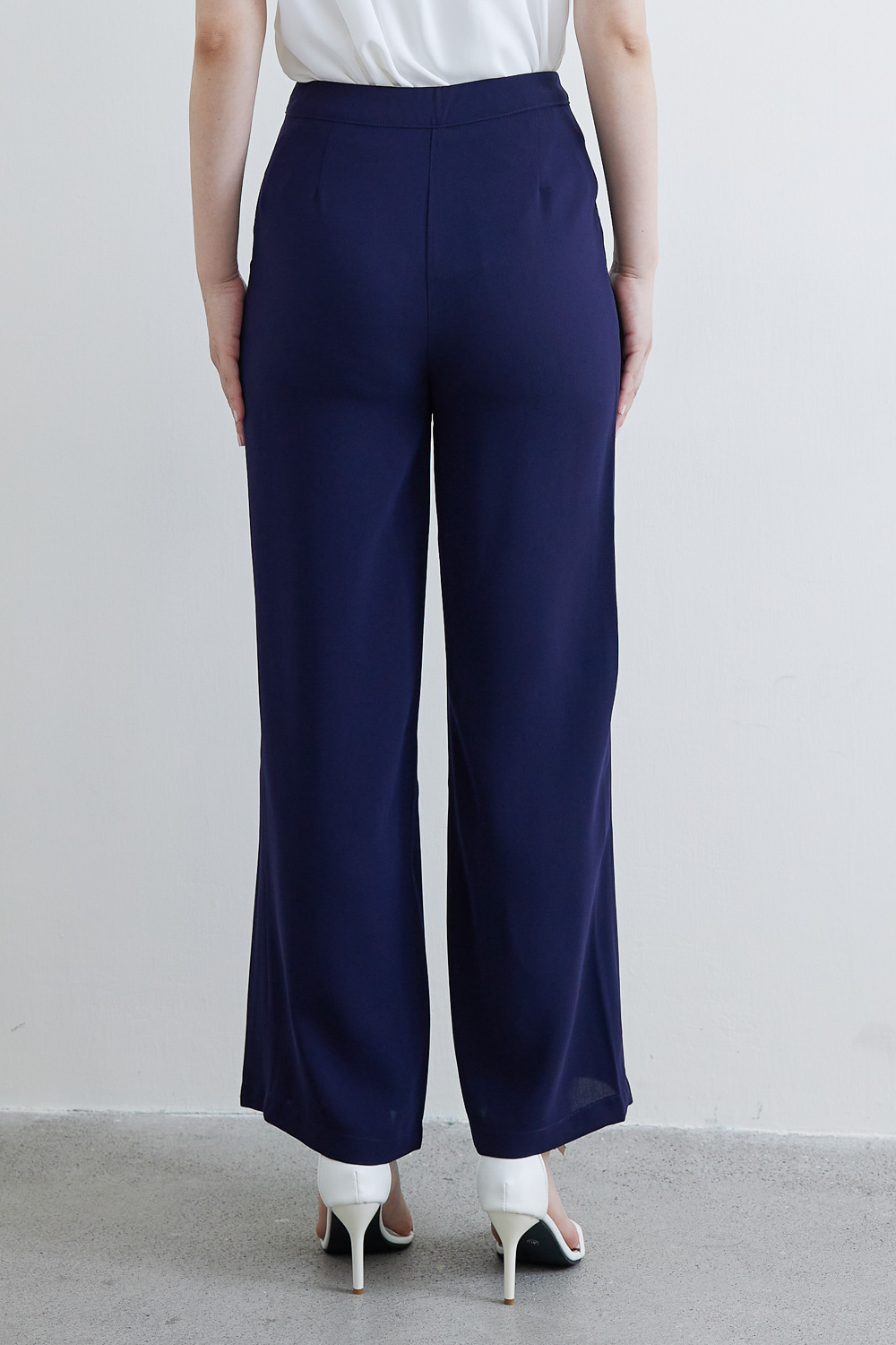 SST&C #Online Exclusive  Dark Blue Slim Fit Wide Trousers | 8231810003  (Outlet)_5