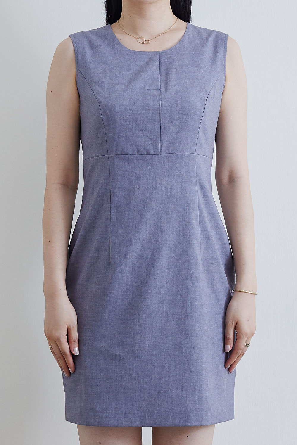 SST&C #Online Exclusive  Round Neck Waist Design Dress | 8562109001  (Outlet)_3