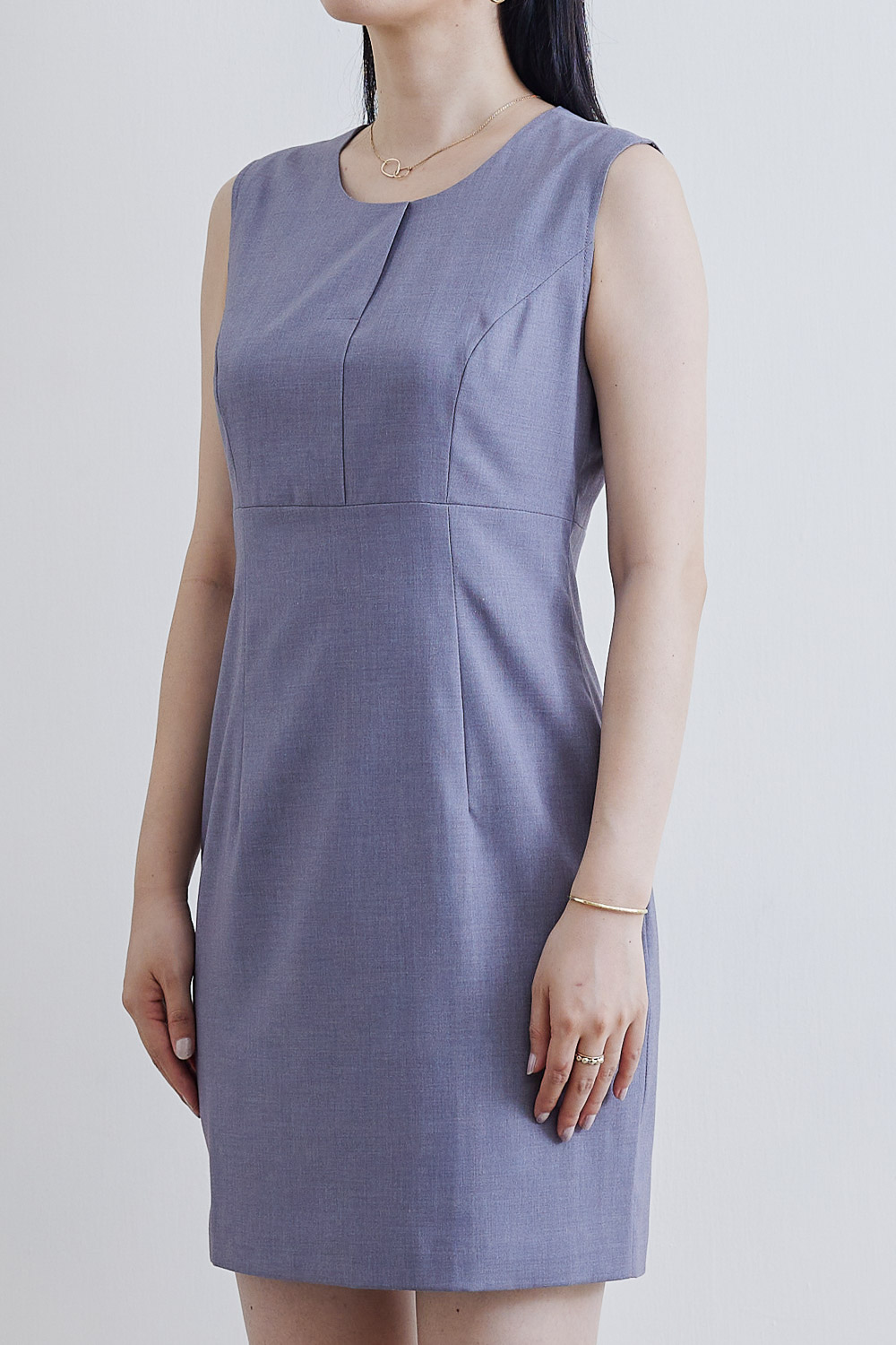 SST&C #Online Exclusive  Round Neck Waist Design Dress | 8562109001  (Outlet)_4