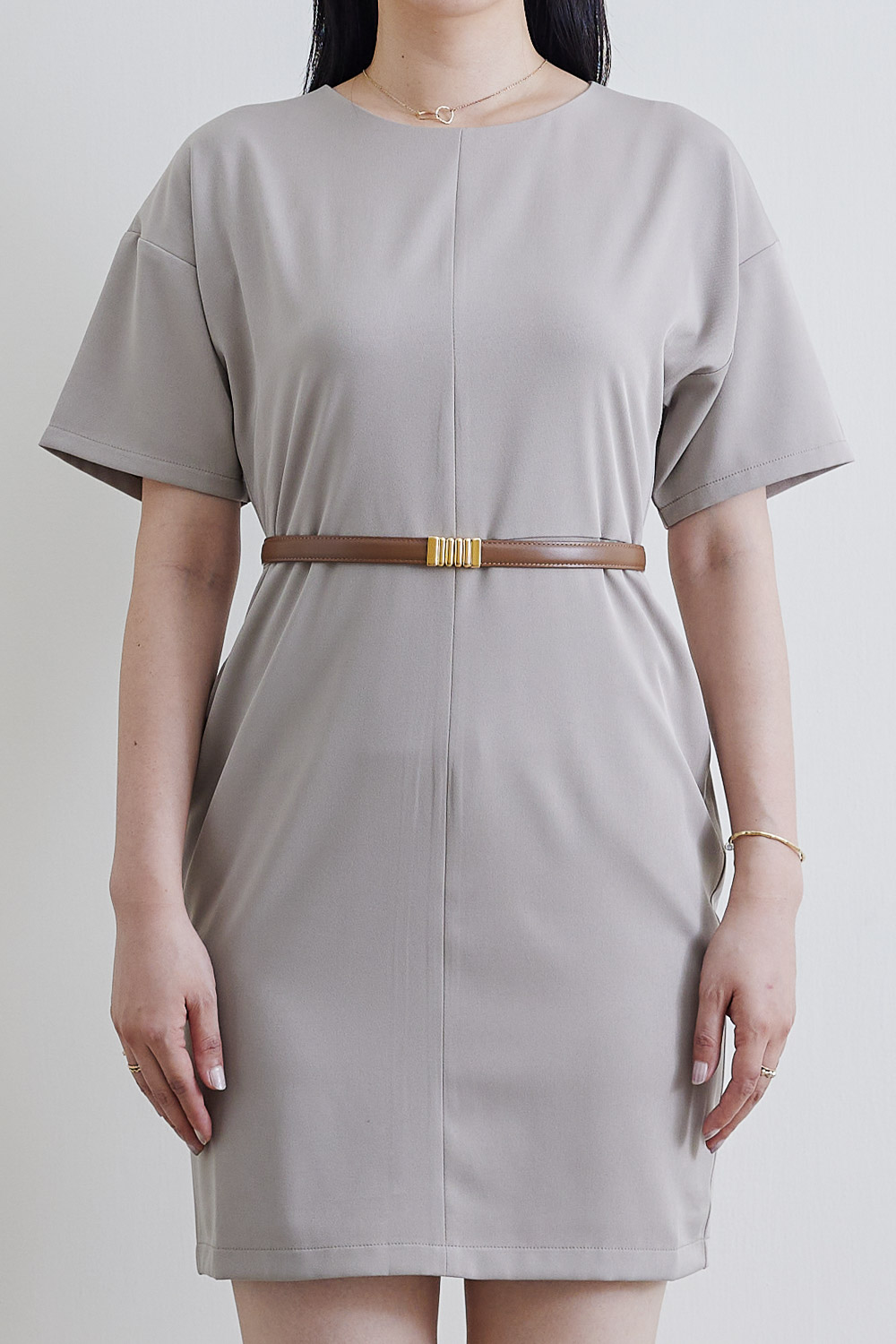 SST&C #Online Exclusive  Drop Shoulder Design Dress | 8562110005  (Outlet)_2