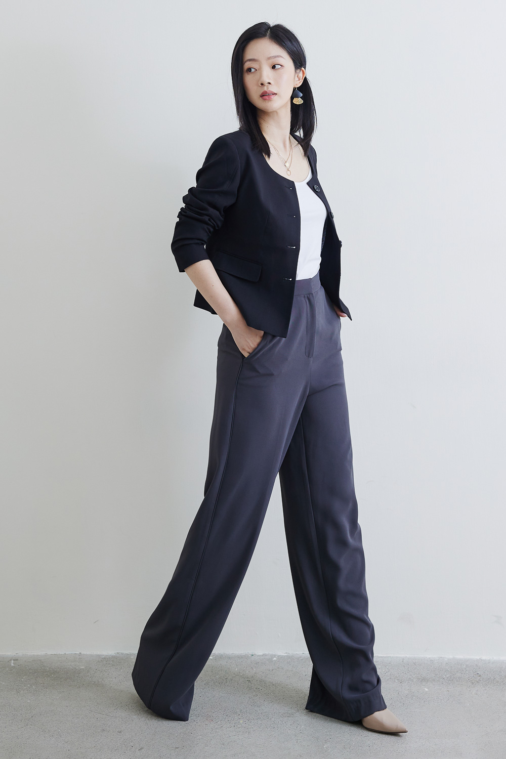 SST&C #網路獨賣款設計款圓領女裝西裝外套 | 7162204002 (outlet)_2
