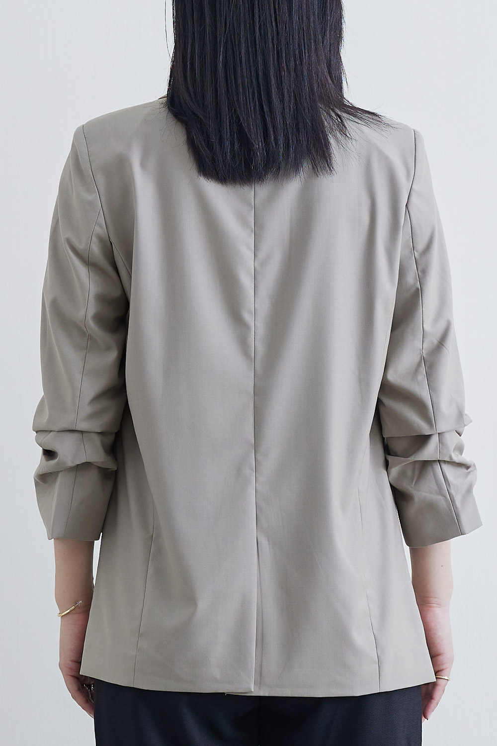 SST&C #網路獨賣款橄欖綠七分袖抽皺外套 | 8162205005 (outlet)_4