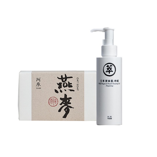 【阿原YUAN】艾草潔面露150g+燕麥皂/綠豆薏仁皂115g_1