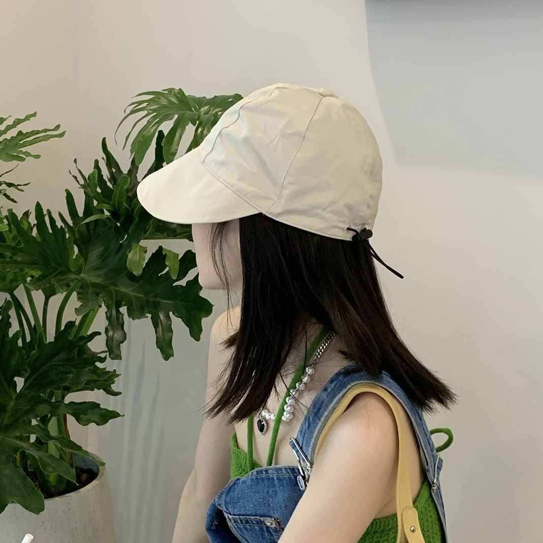 趙露思同款顯臉小防曬漁夫帽遮陽帽_0
