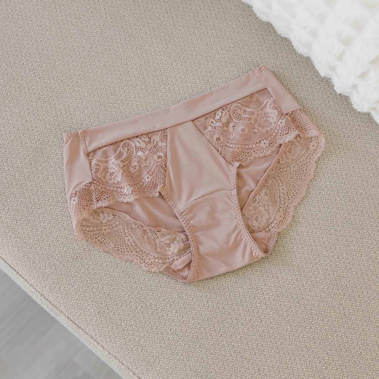 [Miss Audrey] 裸膚Pantie-像粉底液素面無痕裸感性感平口內褲-小麥肌_2