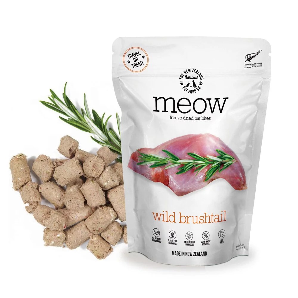 【NZ Natural鮮開凍】meow貓咪冷凍乾燥生食餐-野生狐袋鼬 (50g)_0