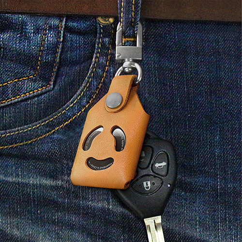 【COZI】- AirTag 皮革保護套 鑰匙圈 (3色) Airtag Leather Key Ring_7