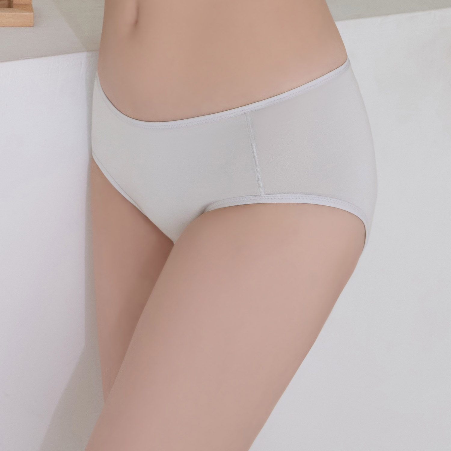 [Banana Pie] IN ECO口碑炸裂的超舒服天絲™莫代爾抗敏低腰三角內褲-白雲石_0