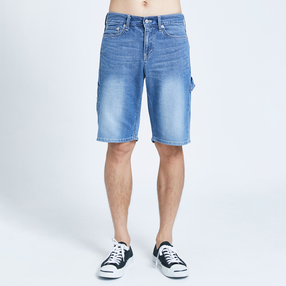 EDWIN｜男裝｜基本刷色工裝丹寧短褲