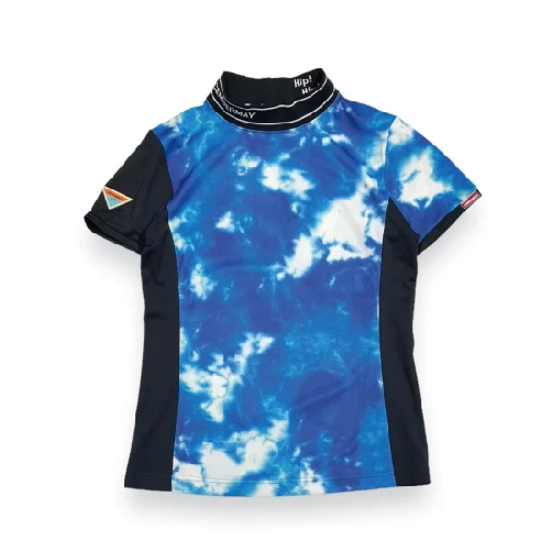 【DECEMBERMAY】Tie dye art iridescent mockneck_WOMEN 2-305-0114