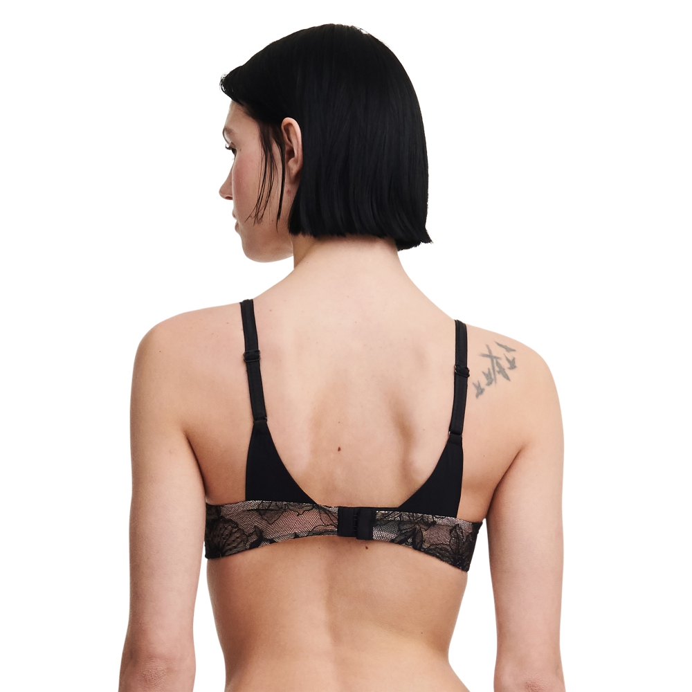 【Chantelle】1/2網紗無襯內衣>BCD罩杯>黑色(21U50_011)【Orchids】_2
